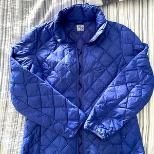Think down jacket in purple/blue